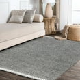 thumbnail image 5 of JONATHAN Y MERCER SHAG 3 x 5 Area Rug, Mercer Plush Tassel - Charcoal, MCR100B-3, 5 of 9