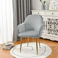 thumbnail image 2 of DEKAXID 1 funda de silla de terciopelo elástica contemporánea con banda elástica para cojín en T, funda protectora para muebles para comedor, sala de estar, decoración de oficina, lavable a máquina,, 2 of 7
