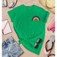 thumbnail image 3 of S4E Women's Rainbow Flag LGBTQ Gay Pride T-Shirt Medium Irish Green, 3 of 4