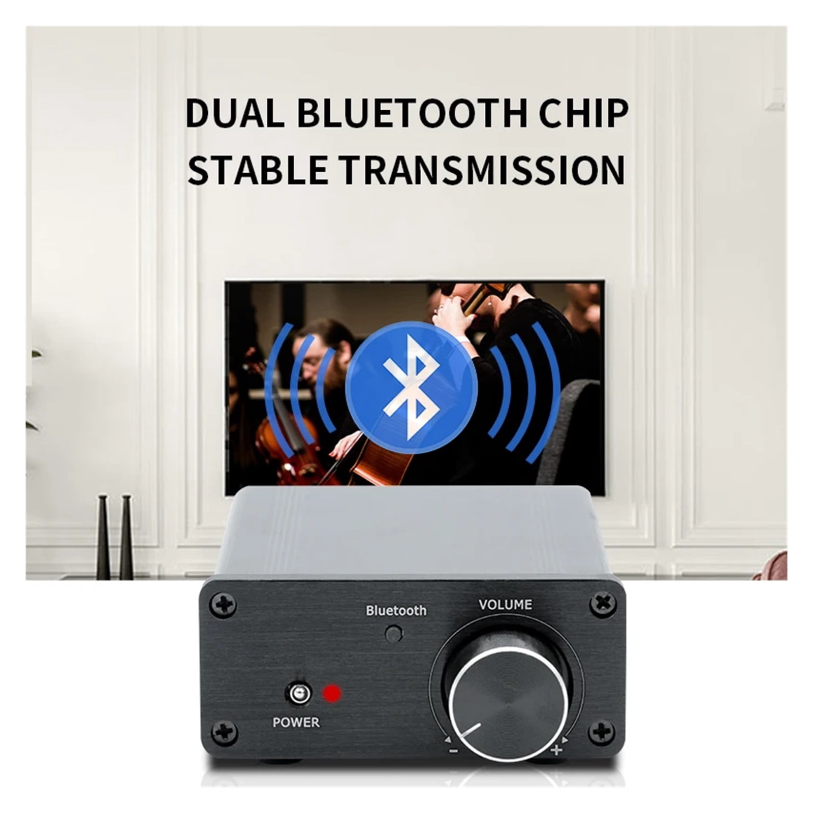 E320 TPA3116 Bluetooth Sound Power Amplifier 100W X2 Mini HiFi Stereo Class D Amp Bass Treble For Home Theater