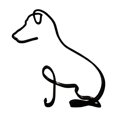 thumbnail image 1 of Dog Minimalist Art Sculpture,Personalized Metal Line Crafts- Statue for Living Room,Home Office,Desk,Wall Decor, 1 of 5