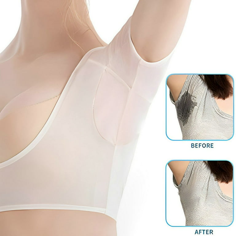 TRIANU Underarm Sweat Vest 6Pcs Breathable Washable Underarm Armpit Vests  Proof Shirt for Woman Girls Ladies Underarm Sweat Protector (White, Black,  Nude, Medium) 