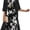 Black Floral, variant on Womens Two Piece Floral Midi Dress Set Elegant Wedding Guest Outfit with Jacket Casual Boho Flowy Formal Cocktail Dress
