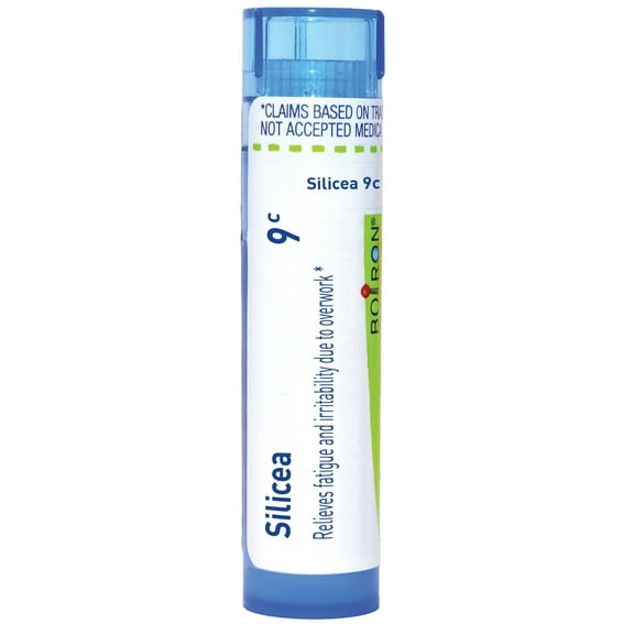 Boiron Silicea 9C, Homeopathic Medicine for Fatigue And Irritability Due To Overwork, 80 Pellets