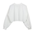thumbnail image 6 of Besolor Women's Casual Cropped Sweatshirts Crew Neck Long Sleeve Solid Color Pullover Fall Tops Blouse, 6 of 6