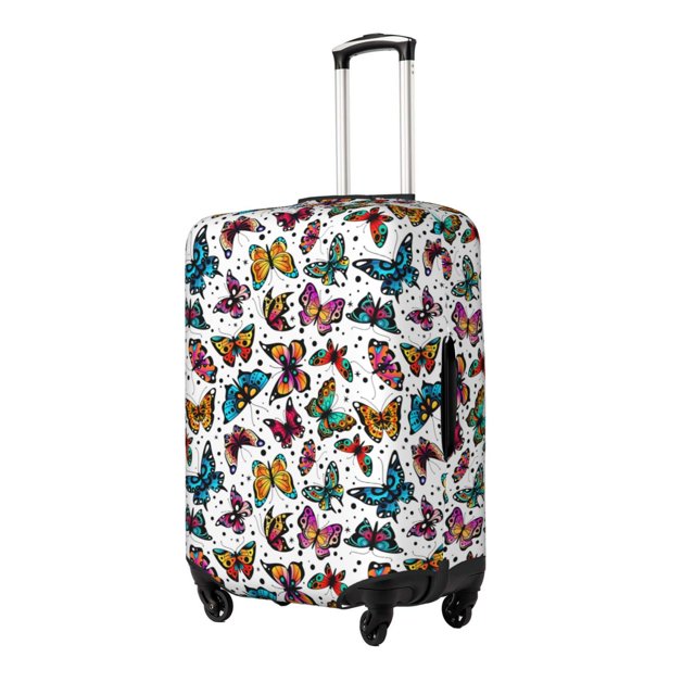 Fotbe Colorful Flying Butterflies Funda Protectora para Equipaje, Antirrayones y Resistente a la Suciedad, Compatible con Maletas de 18 a 32 Pulgadas-X-Large