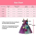thumbnail image 6 of Girls Rainbow Candy Princess Dress with Accessorries Birthday Halloween Dress up, 6 of 8