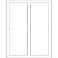 thumbnail image 1 of 3.5 x 5 in. Glossy White Rectangle Laser Labels - Pack of 400, 1 of 1