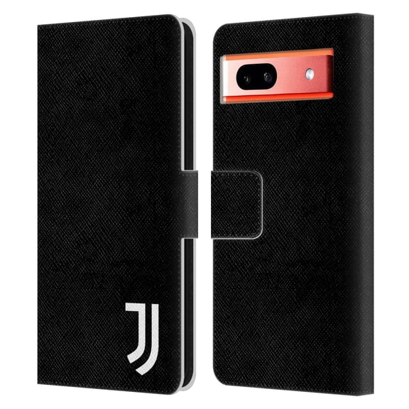 Head Case Designs Officially Licensed Juventus Football Club Lifestyle 2 Plain Leather Book Wallet Case Cover Compatible with Google Pixel 7a