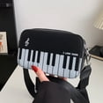thumbnail image 4 of Jiibva Piano Printed Bag Novelty Shoulder Bag Casual Women Handbag PU Leather Purse for Shopping Travel Camping and Daily Use, 4 of 7