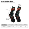 thumbnail image 5 of Yiaed Butterfly Flower Skull Print Great elasticity Crew Socks Sports socks for Men and Women, 5 of 5