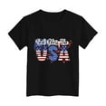 thumbnail image 4 of Gubotare Girls July 4th Shirts Girls' Short Sleeve Graphic T-Shirt,Tee with Fun Designs (Black,Size 3-4 Years), 4 of 4
