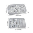 thumbnail image 3 of Instrument Note Silicone Molds Epoxy Resin Casting Mold Craft Keychain Pendant Mold Handmade Jewelry Tool, 3 of 7