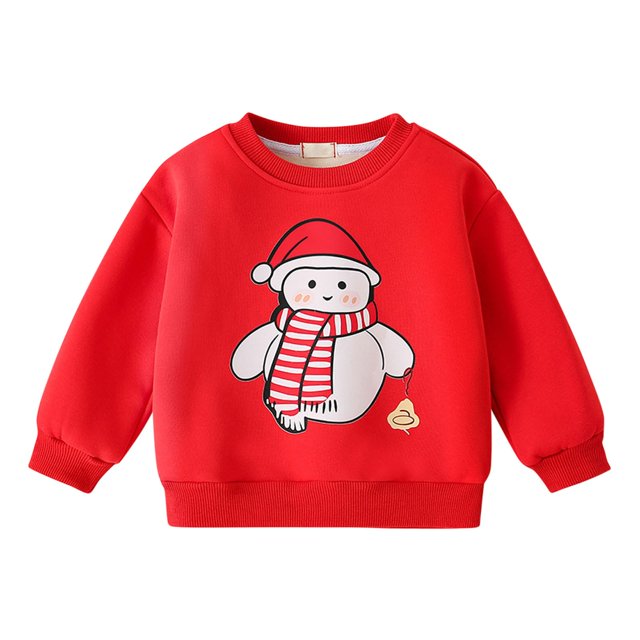 Vêtements de Sport pour Enfants avec Imprimé Lettres Décontracté, Épais, Chaud, Col Rond