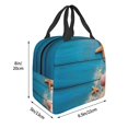 thumbnail image 3 of Easygdp Shells and Starfish Bolsa Térmica Premium - Tela Oxford Impermeable, Gran Capacidad, Bolsillo Frontal, Unisex para Trabajo, Escuela, Actividades al Aire Libre y Picnics, 3 of 8