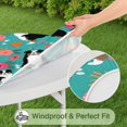 thumbnail image 5 of Australian Shepherd Dog and Flower Round Fitted Tablecloth with Elastic Edge,Dining Table Cover Waterproof,Outdoor Round Tablecloth for Camping,Dining,Indoor and Outdoor, 5 of 7