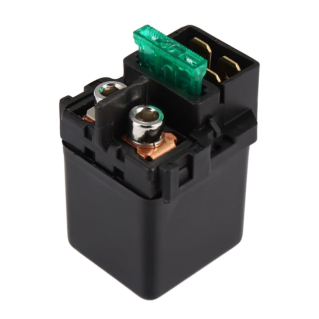 Arrancador Solenoide Relé Reemplazo para Motocicleta Moto Negro