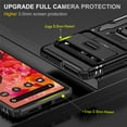 thumbnail image 6 of Google Pixel 7 Case with Lens Protection, Google Pixel 7 Ring Holder with Camera Cover & Kickstand Military Grade Shockproof Heavy Duty Protective Support Magnetic Car Mount Holder, Black, 6 of 7