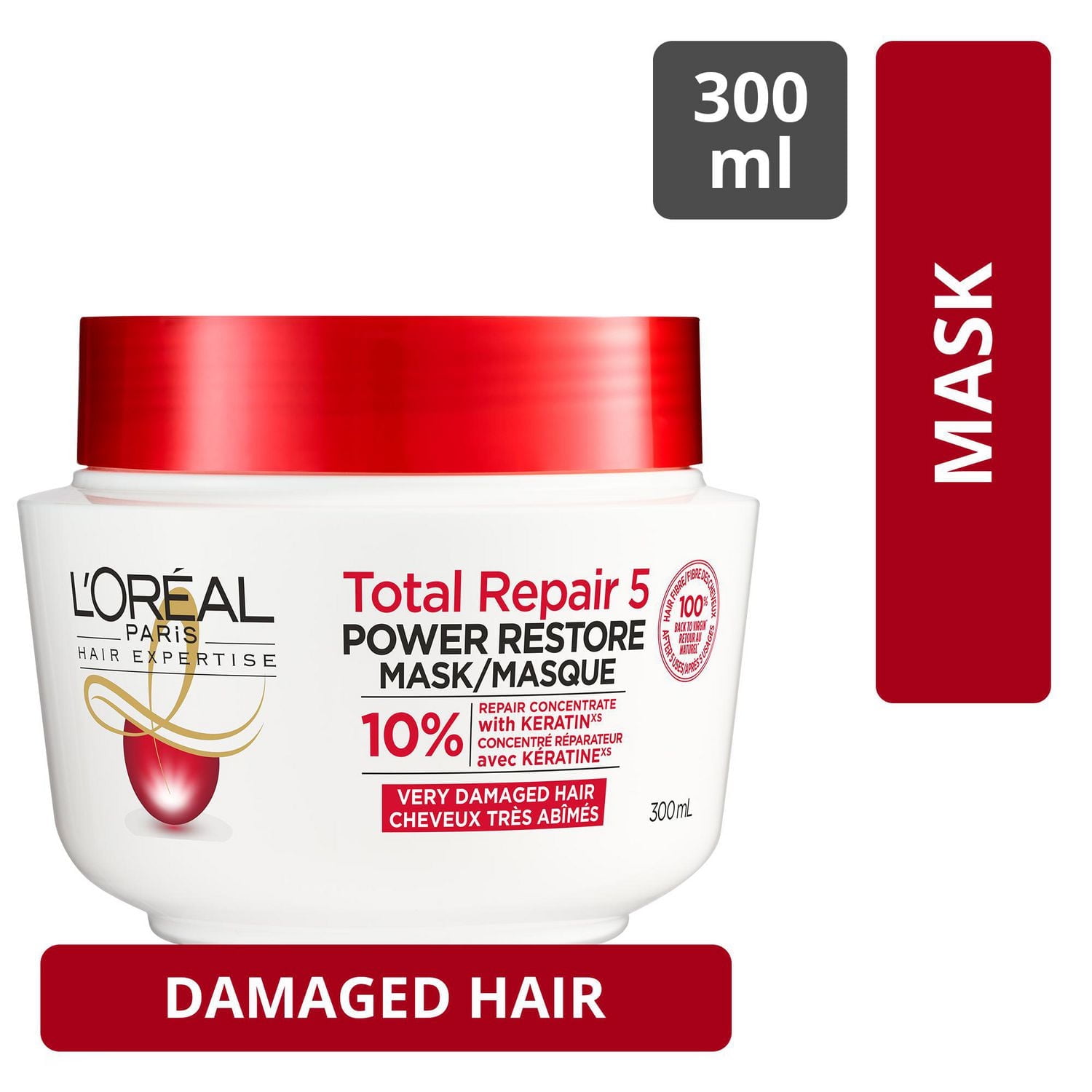 L'Oréal Paris Hair Expertise Total Repair 5 Masque Régénérant, 300 mL 300 ML