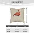thumbnail image 2 of KLL Flamingo Sitting On Chair Decorative Throw Pillow Covers Velvet Soft for Couch Sofa Bedroom Living Room Outdoor (No pillow core)- 20"x20", 2 of 5