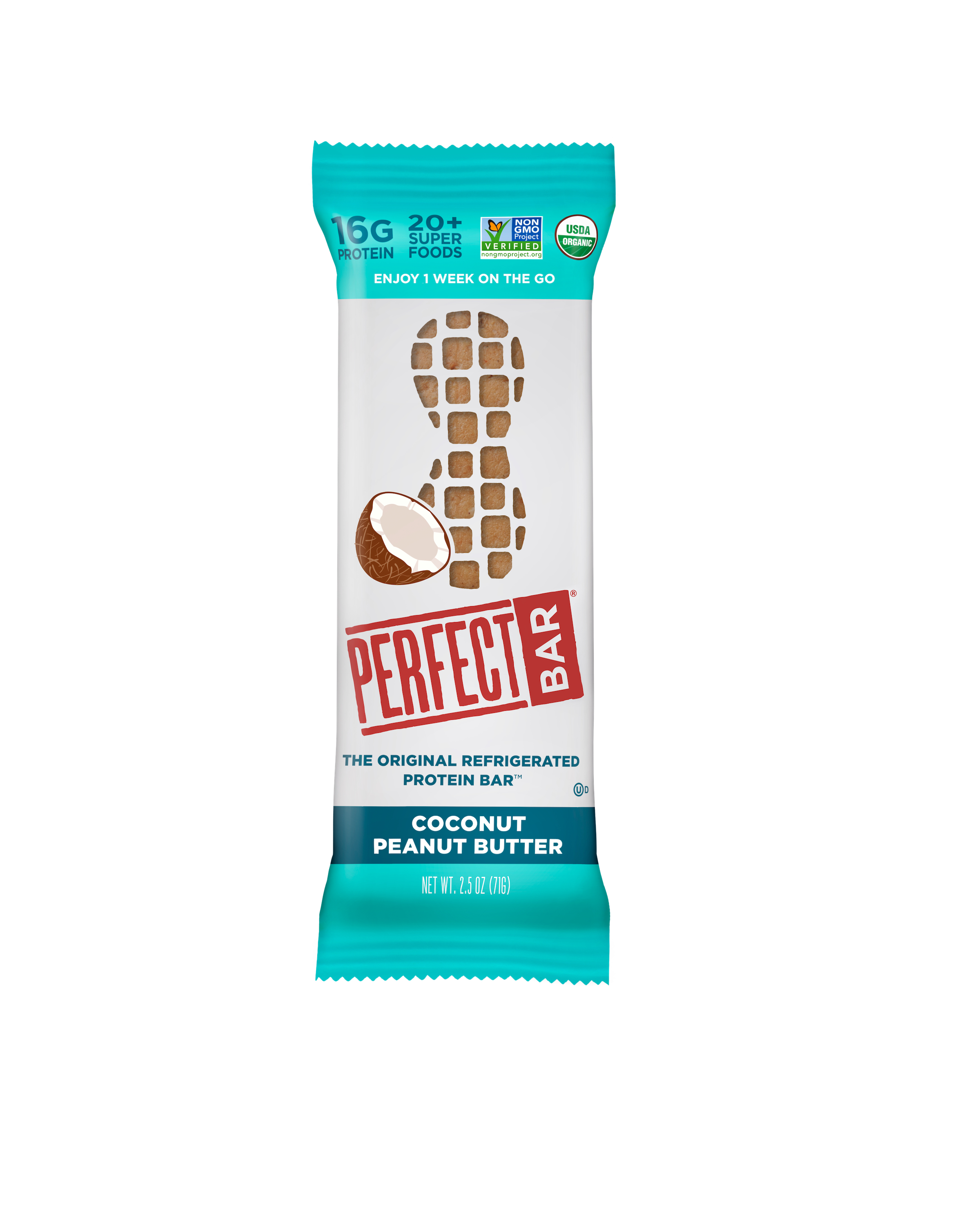 Perfect Bar, Coconut Peanut Butter, 16g Protein, 2.5 OZ, 1 C