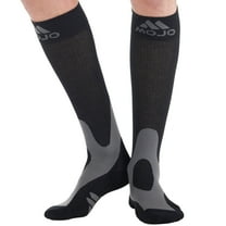 Plus Size Unisex Compression Knee High 20-30mmHg for Travel - Black, 6X-Large