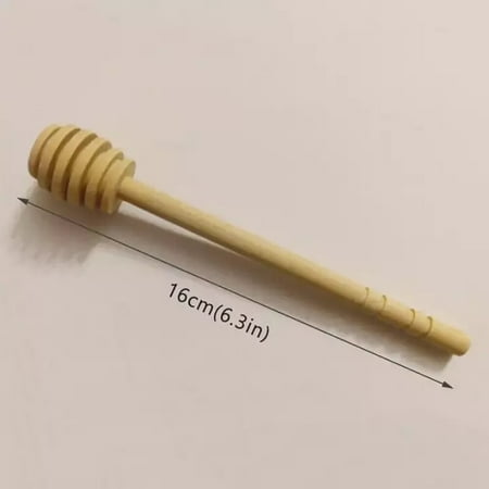 

4pc Practical Long Handle Wood Honey Spoon Mixing Stick Dipper For Honey Jar Coffee Milk Tea Supplies Kitchen Tools