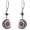 01-Sun-Jan-Garnet, variant on Moon Star Birthstone Dangle Drop Earrings for Women 925 Sterling Silver Black Crescent Moon Celestial Heart Earrings Hypoallergenic Gothic Jewelry Birthday Gifts