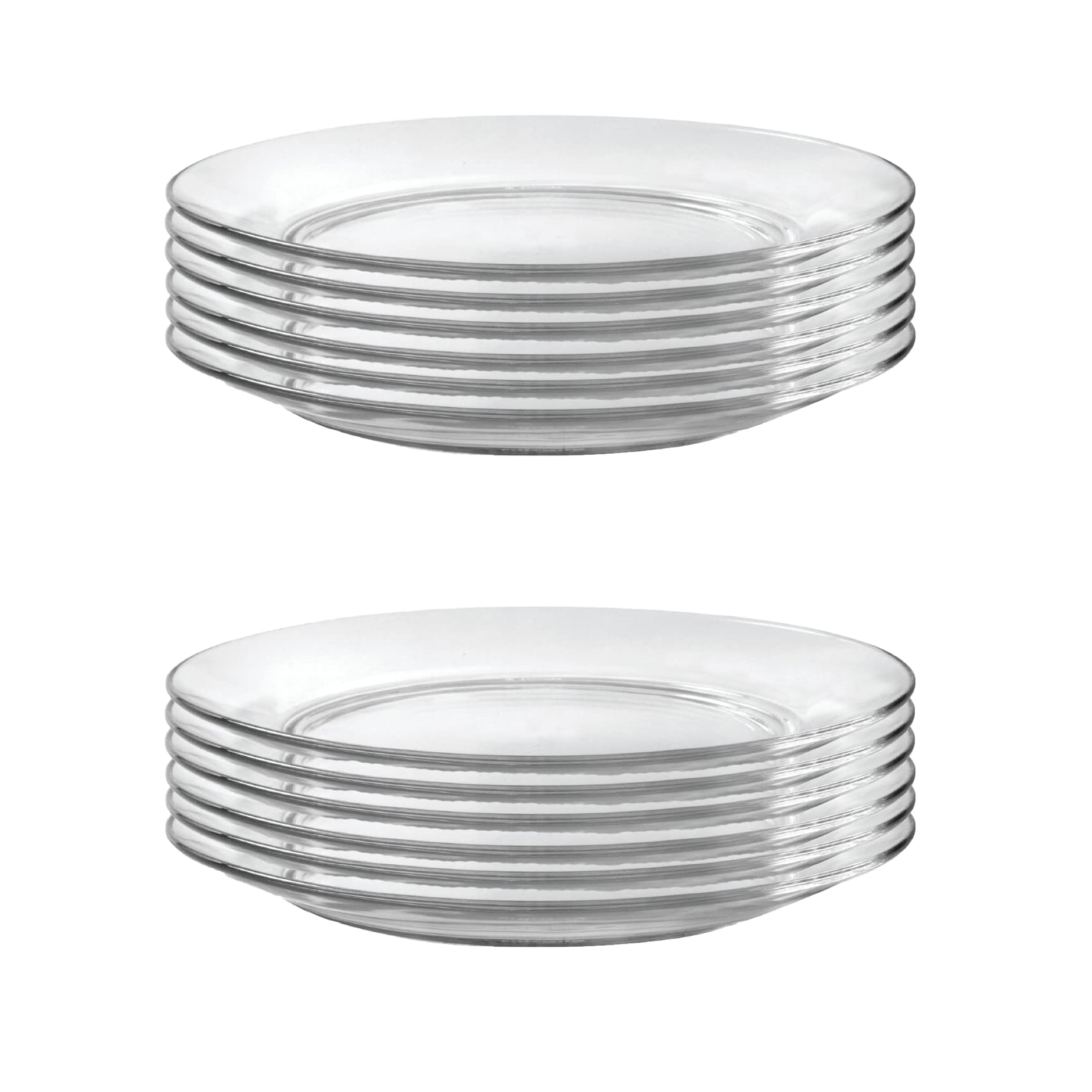 Plate dinnerware set features beautiful tempered glass for a strong and elegant look Impact and