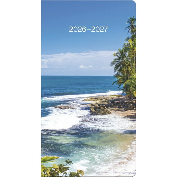 Trends International 2026-2027 Beaches (Bilingual French) Pocket Planner