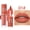 01#Nude Peach, variant on Julystar Matte Liquid Lipstick, Deep Red Waterproof Long Lasting Lip Gloss, Non-Stick Cup High Pigment Velvet Lip Makeup
