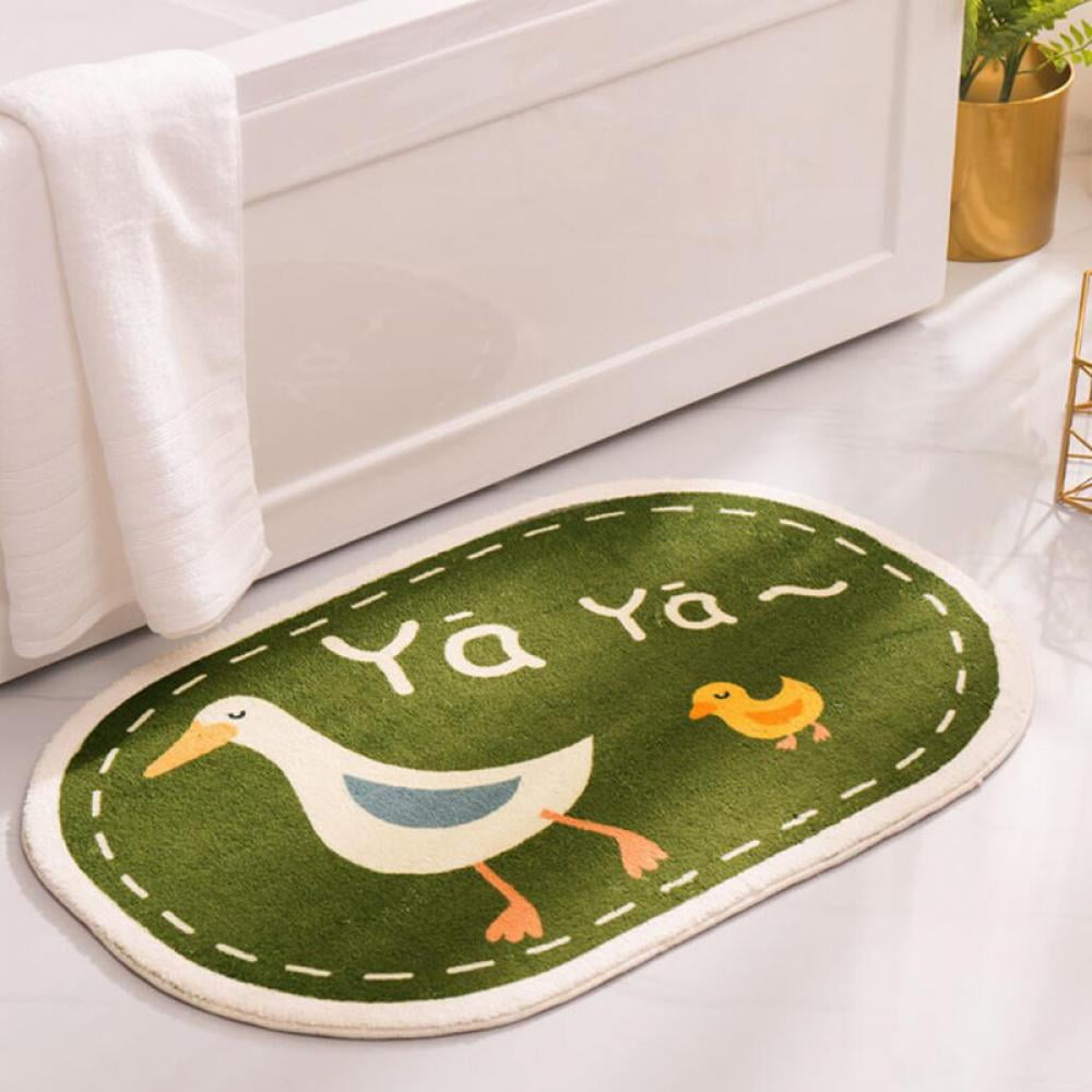 Cute Bathroom Rugs mats,NonSlip Extra Soft Microfiber Washable Water