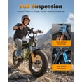 thumbnail image 4 of Actbest Blaze Plus Electric Bike for Adults, 16''x 4.0" Retro Fat Tire Ebike, Peak 750W 20-70 Miles 48V 15.6Ah Full Suspension, Fat Tire Electric Bicycle, 4 of 7