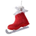 thumbnail image 2 of Euahivb Christmas Ornaments Christmas Knitted Ice Skate Tree Ornament with Plushs Trims Christmas Gifts Christmas Decorations Christmas Hanging Ornament for Festive Scene, 2 of 6