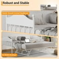 thumbnail image 6 of Garvee Twin Daybed with Trundle Space Saving Sofa Bed with Metal Frame for Living Room & Bedroom, 6 of 7