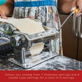 Oxgord Stainless Steel Pasta Maker Adjustable Thickness Roller & Hand