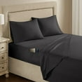 thumbnail image 2 of The Great American Store's Ultra-Soft 1800 Series Microfiber Solid Fitted Sheet Side Pocket/Pouch Organizer (Pack of 6, Twin, Grey)- Fade and Wrinkle Resistant - Hypoallergenic, 2 of 5
