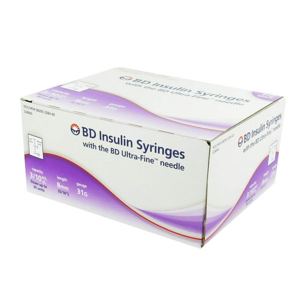 Insulin Syringes With Utra Fine Needle U 100 31 Gauge 3 10 Cc 5 16 Inch 100 Count Pack Of 1 By Brand Ultrafine Walmart Com Walmart Com Insulin Syringes With Utra Fine Needle U 100 31 Gauge 3 10 Cc 5 16 Inch 100 Count Pack Of 1 By Brand Ultrafine Walmart Com Walmart Com