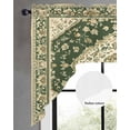 thumbnail image 2 of Green Boho Southwestern Swag Valances for Windows, Small Curtains Drapes, Antique Farmhouse Ethnic Kitchen Window Curtains Over Sink Rod Pocket Window Treatment Valance for Bedroom/Bathroom 56"x36", 2 of 5