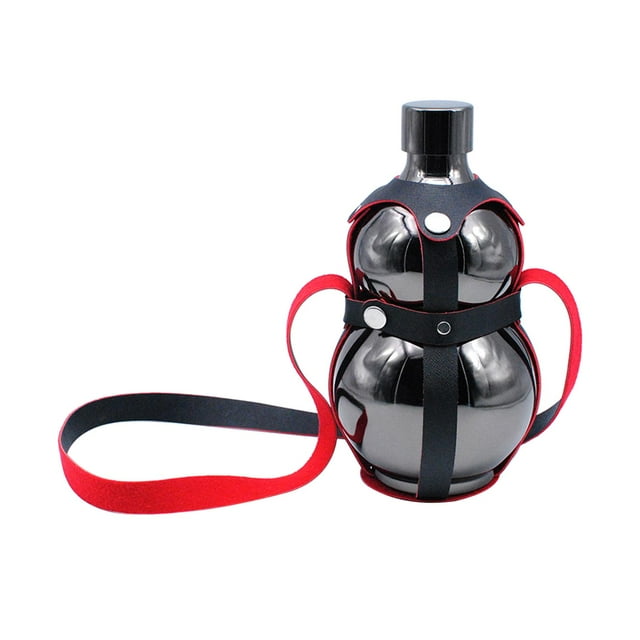 Botella de Calabaza de Acero Inoxidable 304 Zulema Jarra de Vino 1.5L Negro