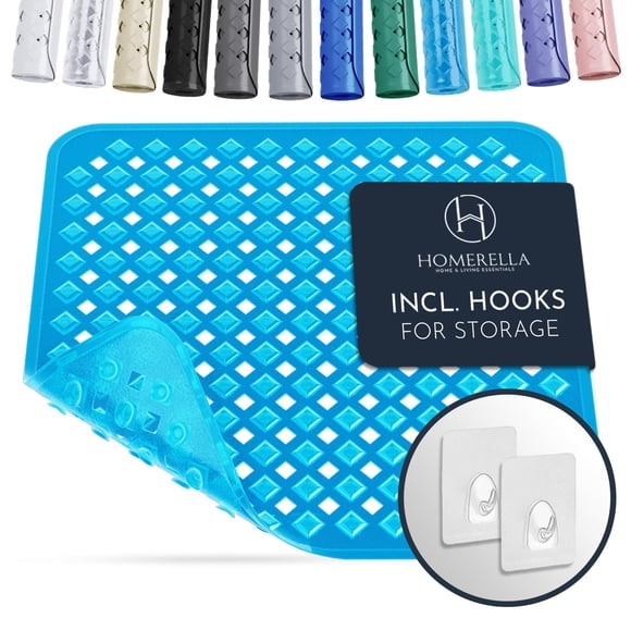 Alfombra de ducha Homerella antideslizante de 53 x 53 cm con ventosas