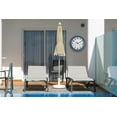 thumbnail image 5 of 13 Inch Retro Wall Clock,Indoor and Outdoor,Quartz,Analog,Waterproof,Thermometer,Blue, 5 of 7