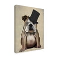 thumbnail image 2 of Trademark Fine Art 'English Bulldog, Formal Hound And Hat' Canvas Art by Fab Funky, 2 of 3