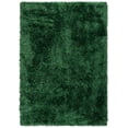 thumbnail image 2 of Well Woven Kuki Chie Glam Solid Textured Ultra-Soft Green 2'3" x 7'3" Runner Two-Tone Shag Area Rug, 2 of 8