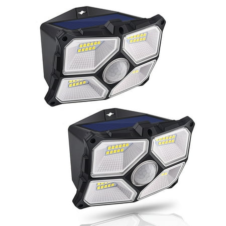 

2Pack Solar Lights Outdoor Waterproof Motion Sensor Security Lights 120° Wide Angle LED Lights for Front Door Yard Garage Deck
