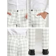 thumbnail image 6 of INSPIRE CHIC Men's Checked Prom Trousers Formal Plaid Suit Pants, 6 of 6