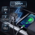 thumbnail image 2 of IJS Retractable Car Charger, Type-C Fast Charger with Retractable Phone Cable, for Samsung, iPhone and Pixel Phones, 30W USB-C, 2 of 9
