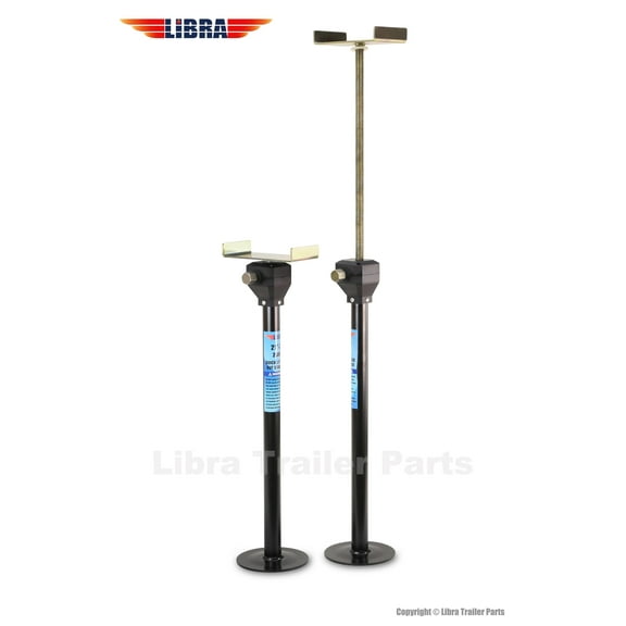 Set of 2 LIBRA Heavy Duty Quick-Lift RV Slide Out Stabilizer Jacks 5000lbs Adjust 26"-49"