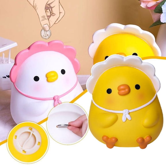NOVELAR Adorable Duck Money Bank, 5.5 x 6.25 in, Encourages Financial Responsibility in Children, Ideal for Bedroom or Desk Decor