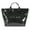 Black, variant on Creative Kraft Paper Bag Large Capacity Handbag Spacious for Various Occasion